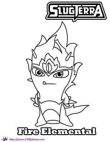 Please, feel free to share 350x452 slugterra coloring pages slugterra water elemental coloring pages. Fire Elemental Slug Coloring Page from SlugTerra | Image ...