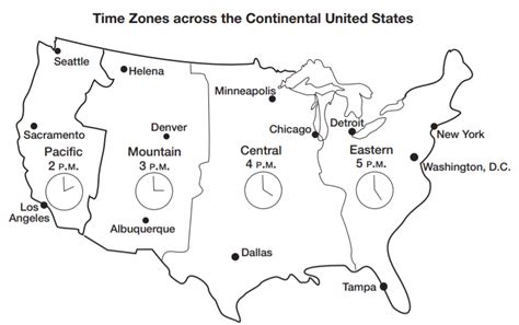 United states time zones printable map : GED Social Studies Practice Test 2021 Question Answers ...