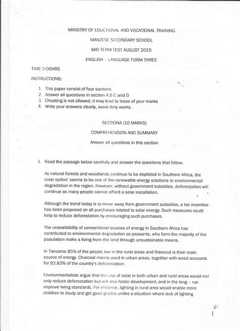 Paper pdf free form 2 english exam paper manual pdf pdf file. FORM THREE STUDY NOTES & PAST PAPERS BLOG: ENGLISH ...