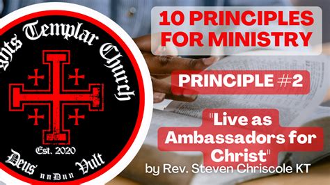10 Principles For Ministry 2 Knights Templar Church Online
