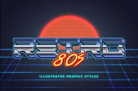 80s Retro Illustrator Styles Layer Styles ~ Creative Market