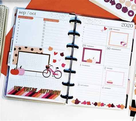 Happy Planner Dashboard Layout