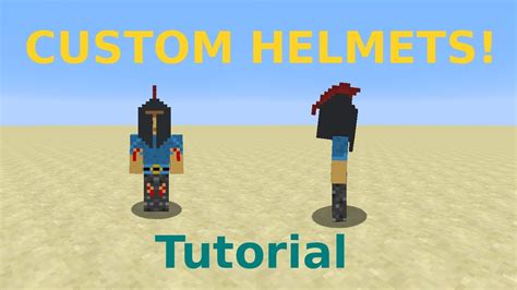 How To Make Custom Helmet Models In Vanilla Minecraft Youtube