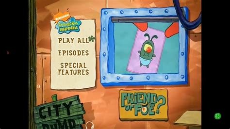 Spongebob Squarepants Friends Or Foe Blu Ray Menu Youtube