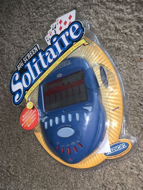 Solitaire 2007 Radica Handheld Electronic Game In Opened Box Working