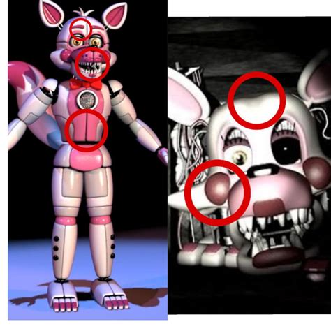 Mangle And Sl Funtime Foxy Are Not The Same Fnaf Theory