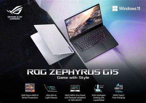Asus Rog Zephyrus G15 2022 Goes Live Starts From Rm7999