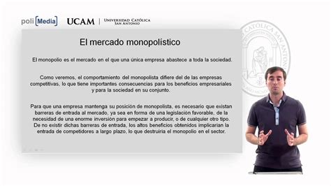 Microeconomía Ii El Monopolio 1 Alfonso Rosa García Youtube