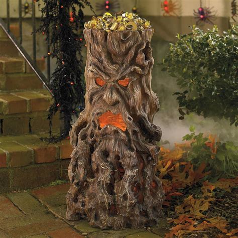 Haunted Tree Stump Candy Stand