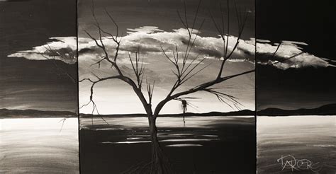 Black and white acrylic painting. Original Modern Abstract Paintings by contemporary artist ...