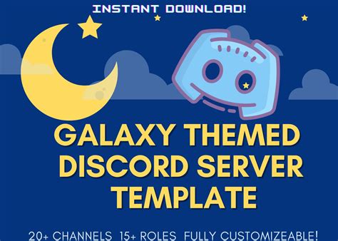 Galaxy Themed Discord Server Template User Friendly Discord Server
