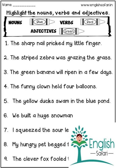 Forming Adjectives From Nouns Worksheets