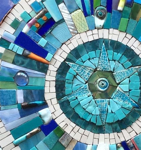 Mosaic Stained Blue Mosaic Mosaic Diy Mosaic Tiles Stained Glass Glazed Ceramic Tile Glass