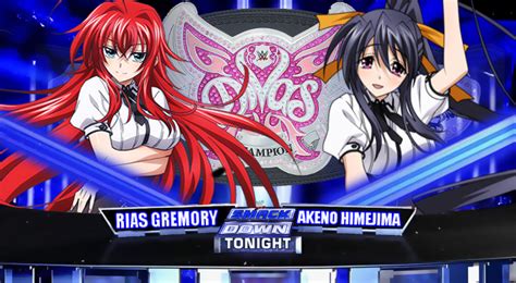 Rias Gremory Vs Akeno Himejima Smackdown Card By Jordangenesis On