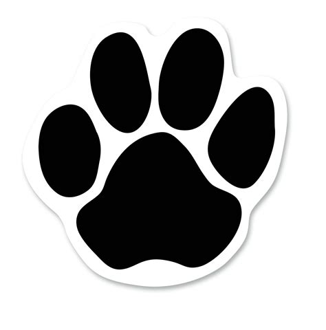 Outline Of A Lion Paw Print Clipart Best