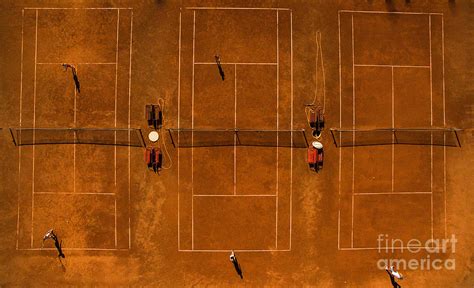 Aerial Shot Of A Tennis Courts Photograph By L I G H T P O E T Fine