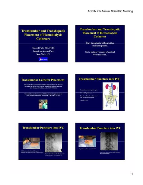 Translumbar And Transhepatic Placement Of Hemodialysis Catheters Docslib