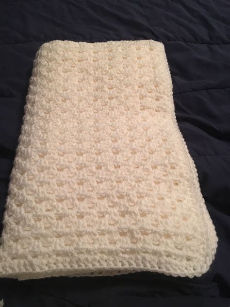 Easy Peasy Crochet Baby Blanket In Caron One Pound Downloadable Pdf
