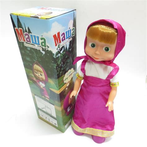 Top Russian Dolls For Girls Masha And Bear Doll Toy Dancing Talking