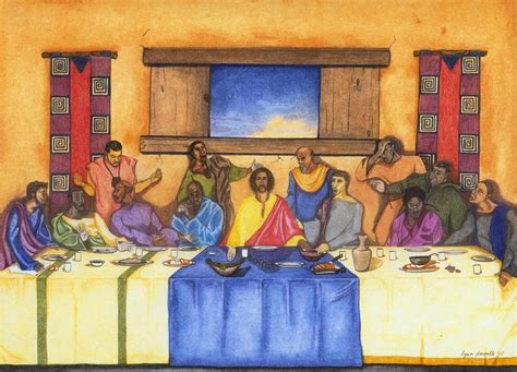 The Last Supper Ii Drawing By Lynn Darnelle
