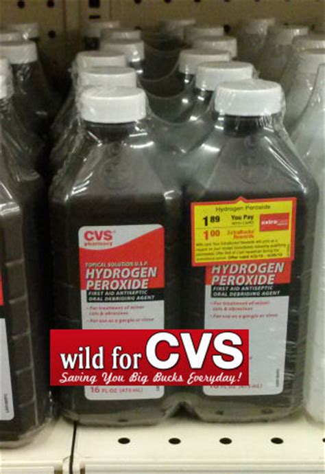 4.7 out of 5 stars 2,404. CVS Hydrogen Peroxide Just 45¢ Per Bottle!