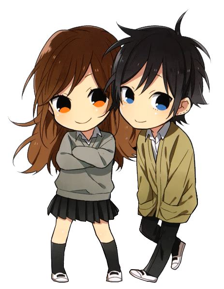 Chibi Couple Cute Horimiya Kawaii 3 Anime Anime Chibi E Casal Anime