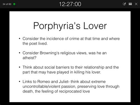 Context Porphyrias Lover Ideas And Inspiration For Teaching Gcse