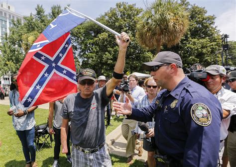 Kkk Met With Skirmishes At Rally To Protest Confederate Flag Removal The Washington Post
