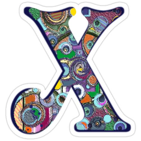 The Letter X Stickers By Gretzky Redbubble