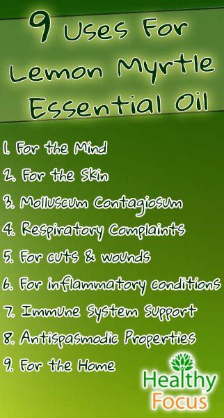 9 Uses For Lemon Myrtle Essential Oil Healthy Focus
