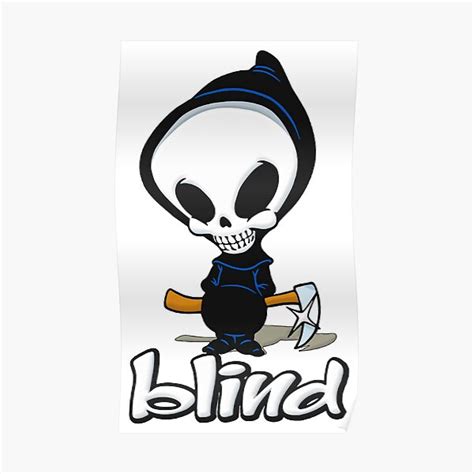 Blind Grim Reaper Poster For Sale By Withinpulp Redbubble