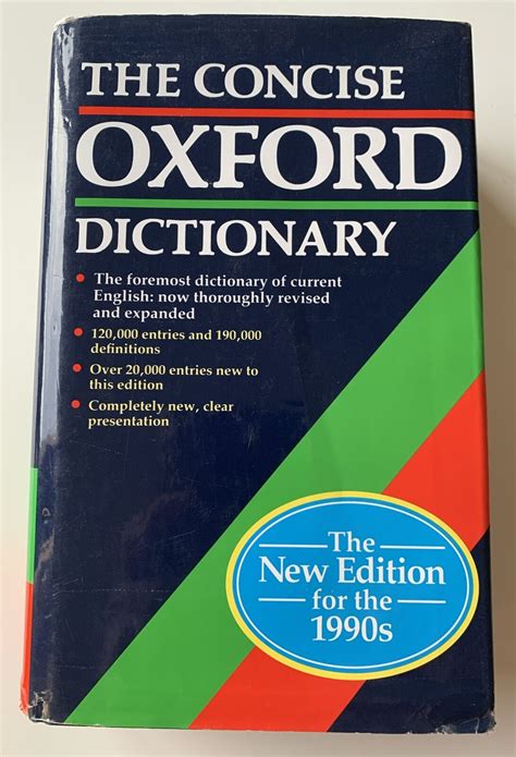 The Concise Oxford Dictionary Of Current English 8th Edition New