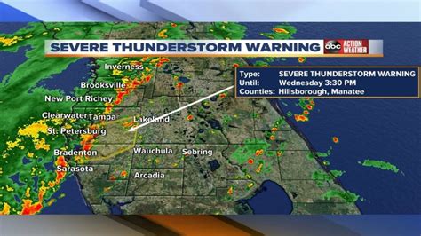 Severe Weather Impacts Tampa Bay Area Wednesday