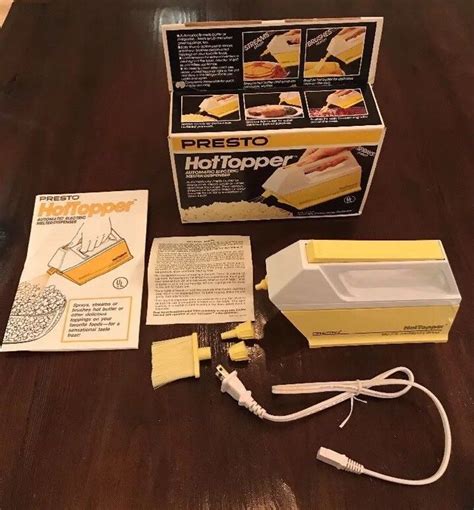 Vintage Presto Hot Topper Auto Electric Butter Melterdispenser Spray