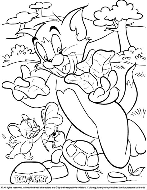 Coloring Page Tom And Jerry Free Printable Templates