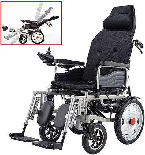 emoga fauteuil roulant Électrique pliable et léger avec appui tête tout terrain fauteuil roulant