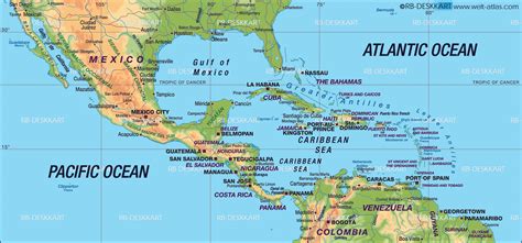 Map Of Central America Mapsofnet