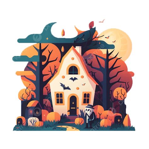 Cute Halloween Haunted House Halloween Decoration Halloween