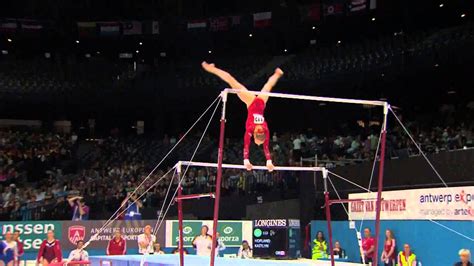 How do gymnasts prepare gymnastics bars? Kaitlyn Hofland - Uneven Bars - 2013 World Gymnastics ...