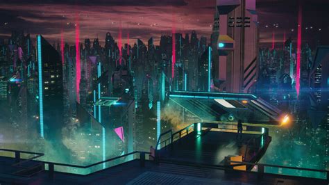 Wallpaper Science Fiction Blade Rrunner Neon