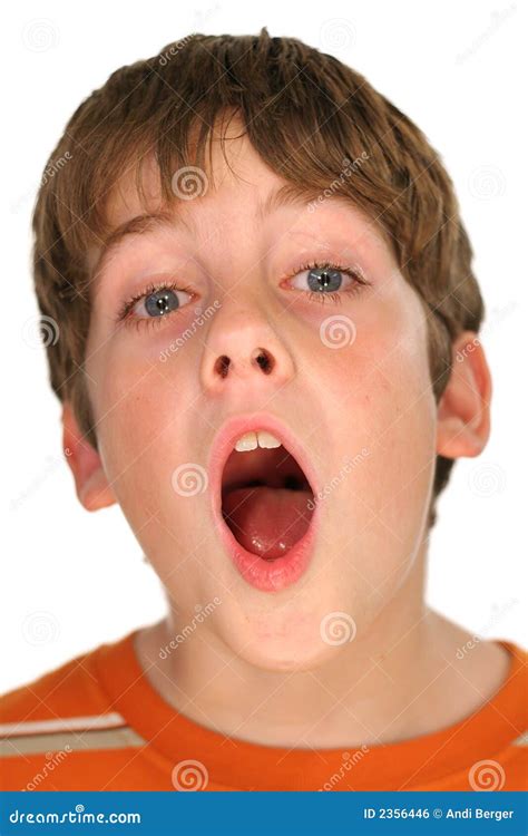 Young Boy Yawning Stock Photo Image Of Blue Dreams Behavior 2356446