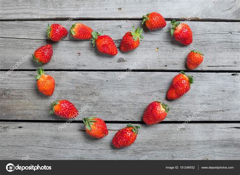 Strawberries In Heart Shape — Stock Photo © Kklimenko 151246932