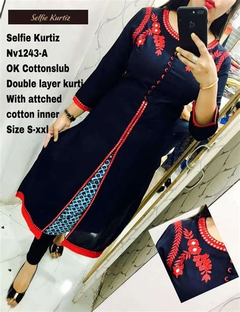 Cotton Anarkali Latest Selfie Kurtis At Rs In Hyderabad Id