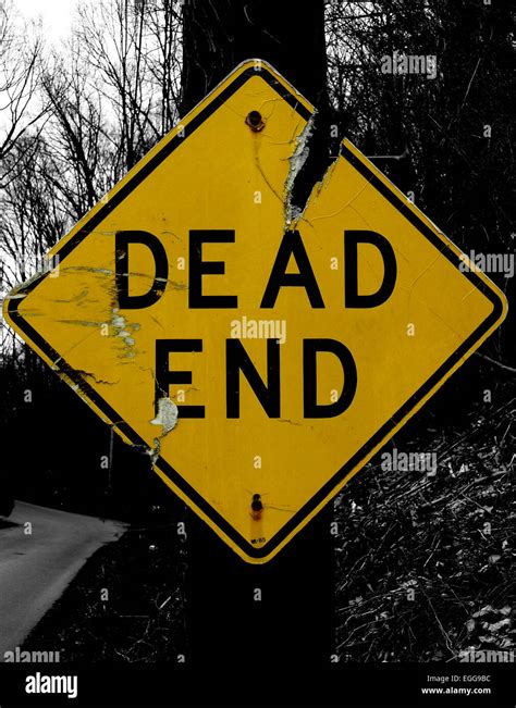 Dead End Sign Stock Photo Alamy
