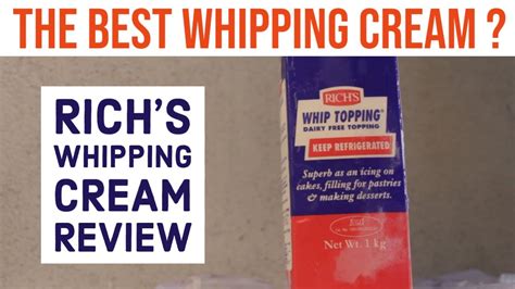 Richs Whip Topping Review Best Whipping Cream Part 2 Youtube