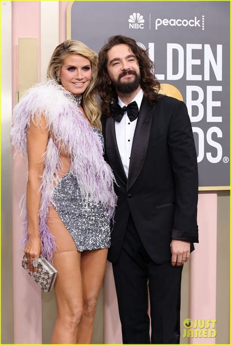 Heidi Klum And Husband Tom Kaulitz Pair Up On Golden Globes 2023 Red
