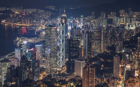 Hong Kong Skyline Wallpapers On Wallpaperdog