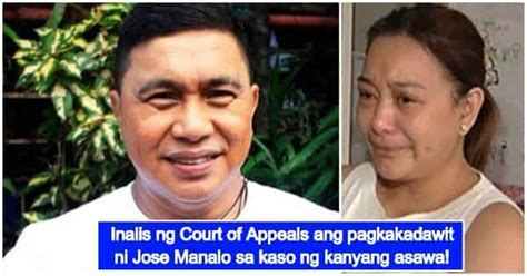 Court Of Appeals Clears Jose Manalos Involvement In Wifes P50 M Civil