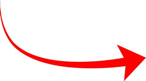 Long Red Curved Arrow Vector Icon Free Download Svg And Png