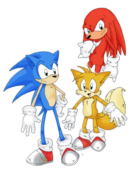 Sonic Tails Knuckles By Gillian R On Deviantart